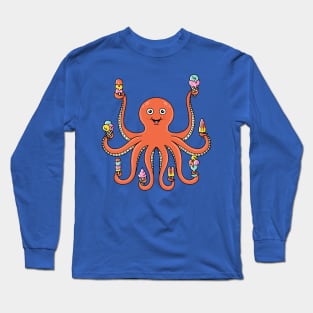 Octopus Ice cream Long Sleeve T-Shirt